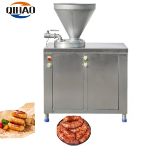 Enchedor de Salsichas Rotativo a Vácuo Mini Automático ou Manual 380V