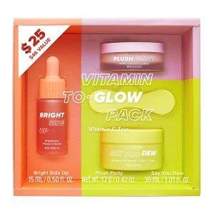 Hot Selling Brightening Vitamin Glycerin To-Glow Pack Organic Moisturizing Skin Care Set for Christmas Birthday Gifts