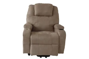 Electric Lift Rise Recliner Massage Heat Single Relax Sofa Chair Manual Mobility Kit