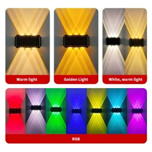 Customzied Solar Light for Garden, Outdoor Solar LED Wall Washer Light Waterproof Garden Villa Fence Lamp