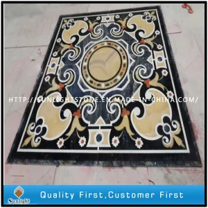 Polished Water Jet Marble Stone Medallion for Hotel, Medallion Pattern