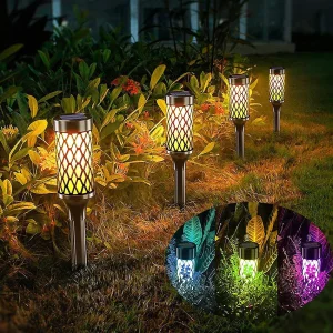 RGB Solar LED Garden Stake Light for Outdoor Landscape Decor
