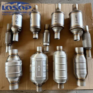 Euro 1/2/3/4/5/6 Car Exhaust System Universal Package Catalytic Converter with Honeycomb High Flow Ceramic Carrier Made in China