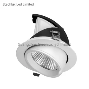 Indoor Retail Lights Aluminum Recessed LED Gimbal Down Light Recessed Ceiling Downlight
