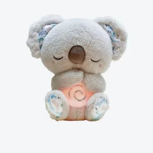 Good Selling Cute Otter Baby Breathing Music Long Mechanism Sleep Soothing Toy Super Soft Plush Doll PP Bear Koala Gift