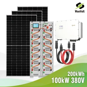 Sistema Solar 100kw a 1MW Contêiner
