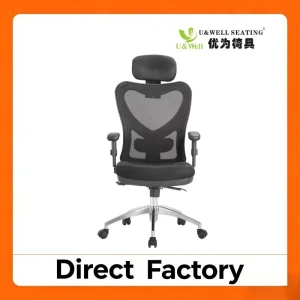 Wholesale with Wheels/Headrest High Back Lift Conference Mesh Swivel/Ergonomic Office Chair for Executive/Boss/Staff/Revolving/Computer/Desk/Visitor/Guest