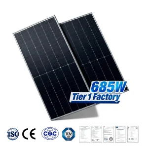 685W Panel Solar Hjt de Gran Formato 665W Anti-Pid para Parque Solar a Gran Escala