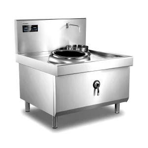 400mm Single Burner with One Basin Induction Wok
