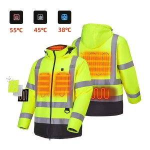 Wholesale Mens Thicken Heating Jacket Electric Heated Jacket Washable Thermal Work Jacket for Outdoor Work Hiking Walking Ski