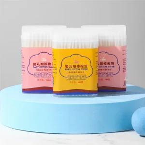 Colored bamboo swabs