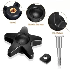 China Plum shaped hand screw bolt M6 with rubber gasket Factory, Supplier