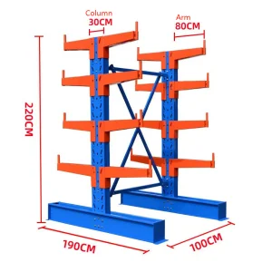Mracking China Pipe Storage Customized Warehouse Storage Racking System Warehouse Equipment Industrial Cantilever Rack for Sale