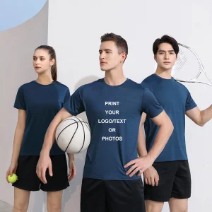Camiseta de Algodão Personalizada Impressa para Moda Masculina e Feminina Topo DIY Sua Foto ou Logotipo T-Shirt Roupas