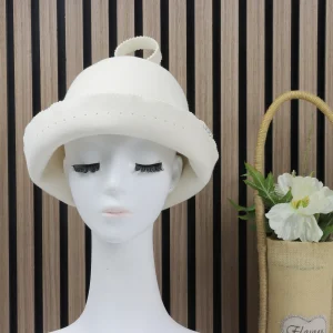 China Factory Direct Luxury Customizable Color and Logo Soft Reusable Eco-Friendly 100% Merino Wool Sauna Hat for Hair Care Quotes, Service