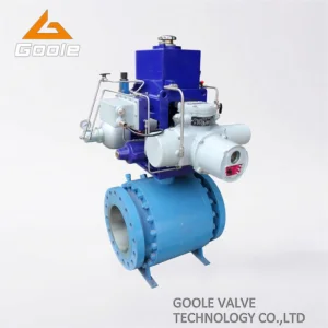 3 Pieces Electric Forged Steel Trunnion Mounted Ball Valve
