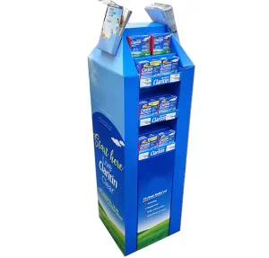Custom Floor Standing Child Medicine Drug Cardboard Display Rack for Pharmacy Stroe