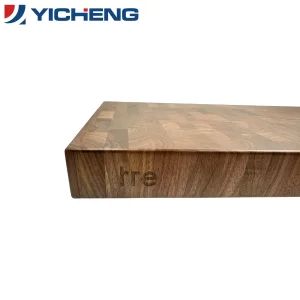 Large End Grain Walnut Wood Cutting Board with Built-in Compartments, Non-Slip with Juice Groove Chopping Board