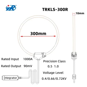 TR Clamp Gauge Rail Current Measurement Flexible Roche Coil Current Transformer