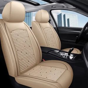 High Quality Fabric Car Seat Covers Universal Fit for Most Cars Tire Track Design Protector Set