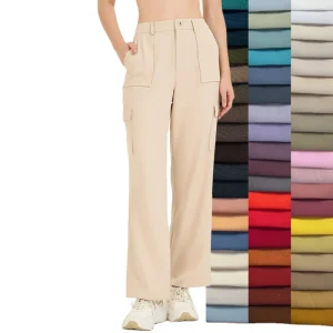Factory Customized Women's Cargo Pants Casual Straight Dance Utility Pants for Ladies