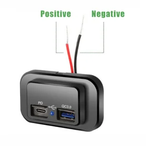 شاحن سيارة مزدوج بمنفذ USB