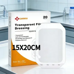 Carbou 15*20cm Breathable Waterproof Painless Removal Transparent Film Patch IV Catheter Dressing