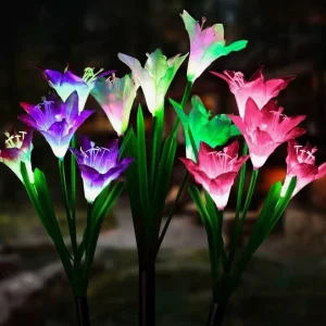 Lilac Flower Solar LED