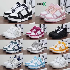 Designer Skateboarding Sneakers Luxury Cool Shoes Men Women Embossed Platform Classic Walking