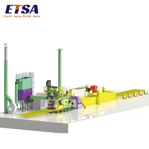 Steel Plate Shot Blasting Line with Painting and Drying