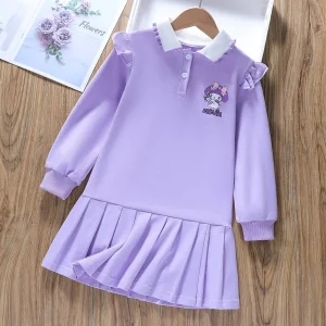 Girls' Kuromi Dress Spring and Autumn Polo Dress 2025 New Western Princess Dress