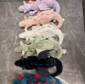 Juguete de felpa de algodón orgánico Jelly Cat Dragón del cielo y Dragón de nieve muñeco suave y esponjoso con relleno de PP almohada suave y pesada