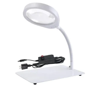 Versatile Adjustable Magnifying Desk Lamp with Bright LED Lighting (BM-LMG1011B)