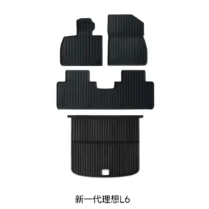 Custom OEM TPE Floor Mats &amp; Rear Trunk Cargo Liner for All Li Auto Series L6 L7 L8 L9 Mega One, All Weather Waterproof Anti-Slip Full Set Car Floor Liners