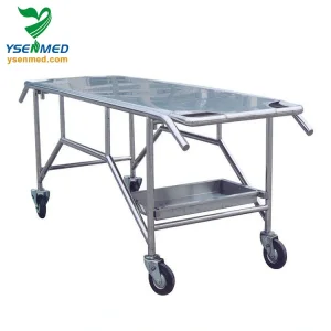 Ystsc-2A Hospital Stainless Steel Body Cart Mortuary Morgue