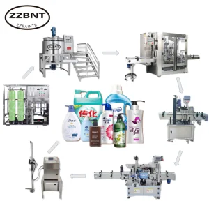 ZZBNT Full Manufacturing Line Detergent Shampoo Liquid Equipment