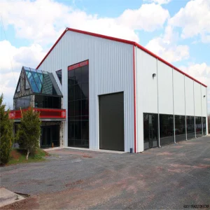 Large Span Low Cost Industrial Steel Warehouse Prefab Factory Workshop with Solid H-Shape Steel Beam and Lifetime Warranty