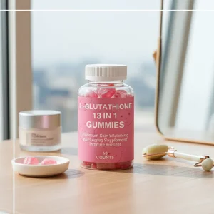 Premium OEM Private Label Organic L-Glutathione Gummy with Collagen 13 in 1 Skin Whitening Brightening Antioxidant Gummies