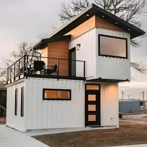 Luxury Double Story Flat Pack Container Villa Modern Prefabricated Modular Hotel for Airbnb Resort and Homestay