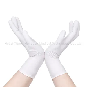 Hot-Selling Powder Free White Nitrile Gloves Disposable Hand Gloves for Medical