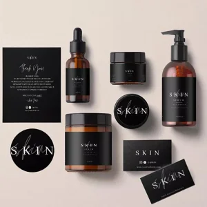 Custom Printed Cosmetic Bottle Label Sticker