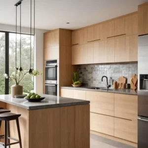 Armário Alto Cbmmart Estilo Shaker Mobiliário de Cozinha em MDF com Serviço de Design Gratuito