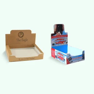 Custom Retail Paper Shelf Ready Display Packaging Box POS Cardboard Corrugated Tear Away Box Paper Display Box