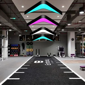 Modern RGB Arrow Hanging Lamps LED Chandeliers