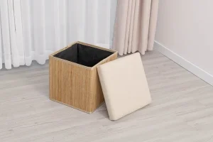 Caixa de Armazenamento Quadrada Dobrável Durável e Estilosa para Todos os Espaços