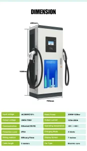 DC Fast Charger EV Cabinet 120kw Rechargeable Portable EV Power Bank
