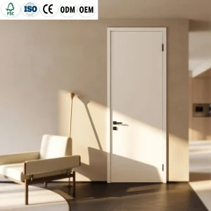 White Plain Bedroom Prehung Door