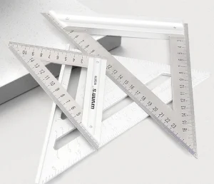 175mm Aluminum Alloy Triangle Ruler Protractor Metric Square Carpenter Measuring Layout Tool for Woodworking 175mm Tape Measure