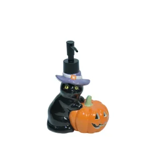 ODM Halloween Black Cat & Pumpkin Dolomite Lotion Dispenser
