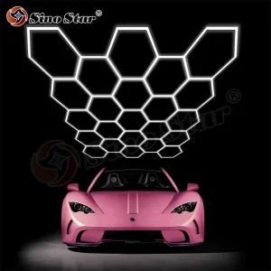 3.673m*3.977m Super Bright DIY Assembled Geometric Shape Luz Hexagonal Garage LED Shop Light